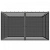 Outsunny Moustiquaire de Remplacement pour Gazebo 13' x 13', Gris Fonce