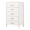 Gravity Commode 5 Tiroirs - Blanc Solide