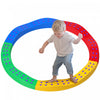 Qaba Poutre D'equilibre Pour Enfants, 8 Pieces De Tremplins D'equilibre Pour Enfants Avec Coussinets Antiderapants, Parcours D'obstacles, Jouet Sensoriel Pour L'equilibre