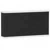 Applique murale Emery de Dainolite en acrylique givré qui diffuse la lumière, avec fini noir mat et ampoule à DEL de 20 W