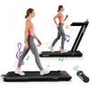 Tapis De Course Pliable 2 En 1 Superfit, Avec Haut-parleur, Telecommande Et Controle Via Application, Moteur 2,25 Hp, 2 Modes : Marche Et Course, Vitesse De 1 A 12 Km/h, Noir