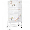 Cage A Oiseaux 71\" Avec Roues, Perchoirs, Rampe, Etagere
