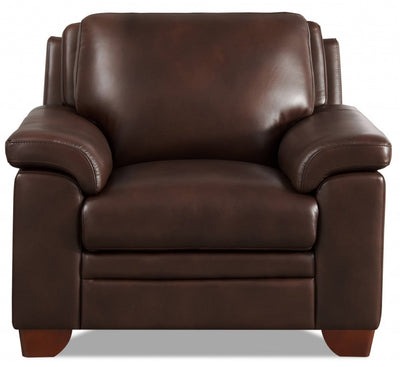 Hydeline Magnum Leather Chair - Brown|Fauteuil Magnum de Hydeline en cuir - brun