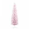 Homcom Arbre De Noel Artificiel Crayon Avec Branches Floquees De Neige