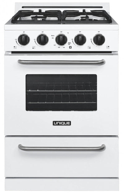Off-Grid by Unique 24" Propane Range with Battery Ignition - UGP-24G OF1 W