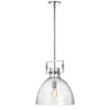 Luminaire suspendu Liberty de Dainolite avec fini chromé poli et 1 ampoule
