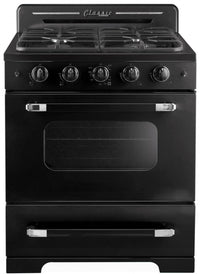 Cuisinière à gaz Classic Rétro par Unique de 30 po à convection - UGP-30CR B