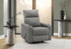 Petit Fauteuil Inclinable Rembourre, Fauteuil Bercant Manuel, Tissu Gris Fonce