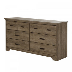 Versa Commode 6 Tiroirs - Chene Vieilli
