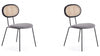 Ensemble 2 chaises de salle à manger Jardin de Manhattan Comfort - noir et gris