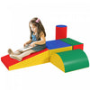 Soozier Ensemble De Jeu D'activite D'escalade Et D'exploration De 5 Pieces En Mousse Souple Pour Tout-petits Escaliers Et Rampe, Equipement De Jeu Interieur Multicolore