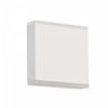 Applique murale Emery de Dainolite en acrylique givré qui diffuse la lumière, avec fini blanc mat et ampoule à DEL de 15 W