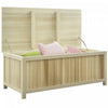 Outsunny Coffre de Terrasse en Bois 45 Gal, Boite de Rangement Exterieur