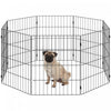 Parc pour Chiens Pliable en Metal Extensible, 8 Panneaux pour Petits Chiens