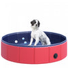 Pawhut Pliant Pvc Piscine De Bain Pour Chien Piscine Portable Pour Animaux De Compagnie Pour Enfants, Baignoire Exterieure/interieure Pour Chiots Avec Fond Antiderapant (Φ31,5\", Rouge)