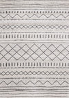 Tapis Emmett frise a inspire de tribal gris, 5'3\" x 7'7\"
