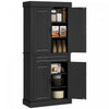 HOMCOM Garde-manger de cuisine 71\" avec 4 portes et 2 grands placards