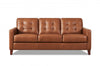 Hydeline Aiden Sofa en cuir – Brun