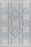 Tapis Transitionnel Nyra 5'3\" x 7'0\" en Bleu