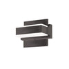 Lumière de coiffeuse murale Viola de Dainolite avec fini noir mat et 1 ampoule à DEL