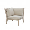 Fauteuil en coin Teagon pour la terrasse à l’extérieur - beige naturel