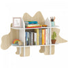 Bibliotheque et Rangement de Jouets pour Enfants Qaba, Bibliotheque pour Tout-Petits a 2 Niveaux, Organisateur de Jouets a Motif de Dinosaure pour Chambre, Salle de Jeux