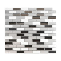 Dosseret Smart Tiles peler et coller 10 x 9, 4 feuilles - Murano Metallik