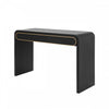 Console en bois Olivia 120 cm avec tiroirs - noire
