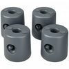 Outsunny Lot de 4 Poids pour Tonnelle Pliante, 48 kg, Gris Clair