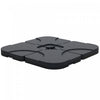 Outsunny - Lot de 4 poids de base pour parasol de jardin, noir
