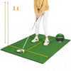 Costway 5 X 4 Ft Golf Hitting Mat Artificiel Interieur Exterieur Turf Golf Training Mat 32 Mm