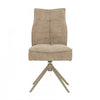 Chaise de salle a manger pivotante Elowen rembourree taupe (ens. de 2)