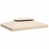 Outsunny 13.1'x9.8' Toit De Rechange Pour Tonnelle Double Toit, Blanc Creme