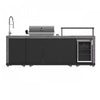 Cuisine d'exterieur Rimini de, 62 600 BTU, refrigerateur de 2,4 pi³, comptoirs gris – FODKT2544BLK