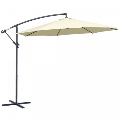 Outsunny 10' Deluxe Patio Offset Umbrella