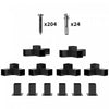 Kit de Supports Pergola Outsunny 12 Pieces pour Poteaux 4x4 (Reel 9,2 cm x 9,2 cm)