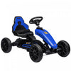 Aosom Kart A Pedales Pour Enfants, Voiture A Pedales Avec Essieu Pivotant, Siege Reglable, Frein A Main, 4 Roues Eva, Course A Pied En Interieur, Pour 3 A 8 Ans, Bleu
