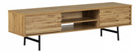 Meuble pour téléviseur Mezzy avec tiroirs - chêne nordique
