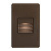 Lampe d’escalier et murale Bella de Dainolite avec persienne, fini bronze et ampoule à DEL de 3,3 W