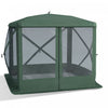 Outsunny Gazebo Maison De L'ecran Camping Tente D'installation Instantanee Pour 3 A 4 Personnes Materiau 210d Avec Sac De Transport Et Piquets De Sol, Vert