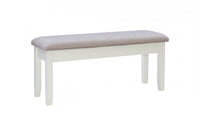 Banc de salle à manger Jane en tissu avec rangement - gris