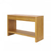 Console de style maison de campagne Aubrey 120 cm avec rangement - brune