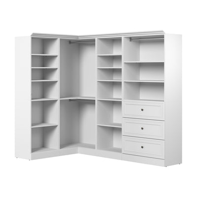 Bestar Versatile 97 W Walk-In Closet Organizer - White|Organisateur de pièce-penderie Versatile de Bestar de 97 po (L) - blanc