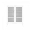 Armoire d’appoint moderne Amelia 32\" en metal blanc