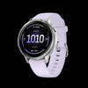 Montre intelligente Garmin Venu 4 41 mm argent pervenche - Suivi d'activite, statut HRV, Pulse Ox, sante des femmes, GPS multi-bande, entrainements quotidiens