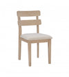 Chaise de salle à manger Drury en tissu naturel - ensemble de 2