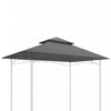 Outsunny Auvent De Remplacement Pour Tonnelle, Toit De Tonnelle 5'x8', Gris