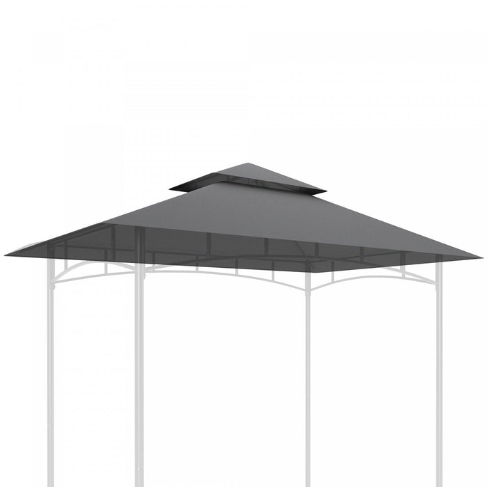 Outsunny Auvent De Remplacement Pour Tonnelle, Toit De Tonnelle 5'x8', Gris