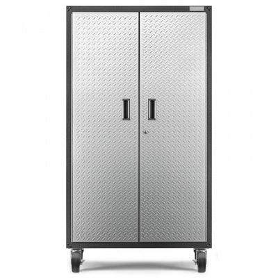 Gladiator Mobile Storage Cabinet - Silver Tread|Armoire de rangement mobile de Gladiator - bande de roulement argentée