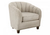 Monarch Specialties - Chaise D'Appoint, 31\"H, Rembourre, Salon, Chambre A Coucher, Tissu Creme, Transitionnel
